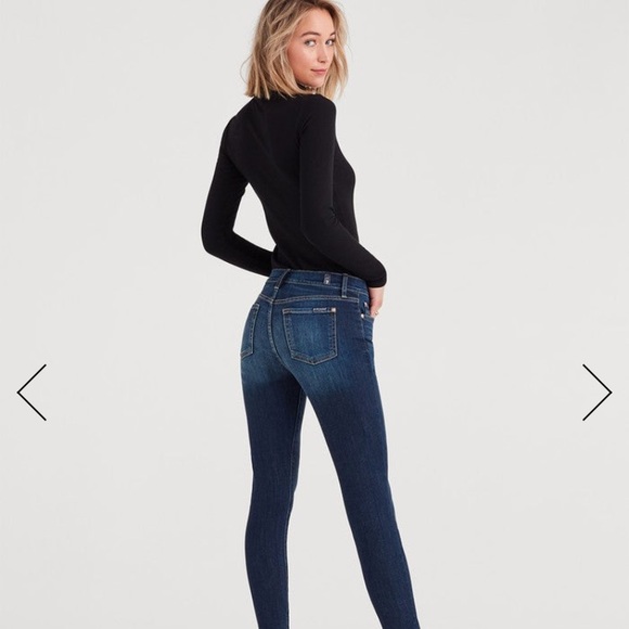 NWOT 7 For All Mankind b(air) Skinny Ankle Jeans - Picture 3 of 8